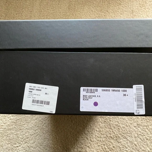 Gucci Black Marmont Leather Elite Calf Knee High Boots Sz 36.5 - Picture 14 of 16